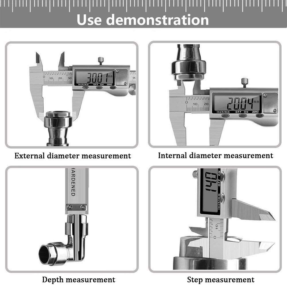 Accurate Digital Caliper, Inch/Millimeter Conversion, 6 Inch
