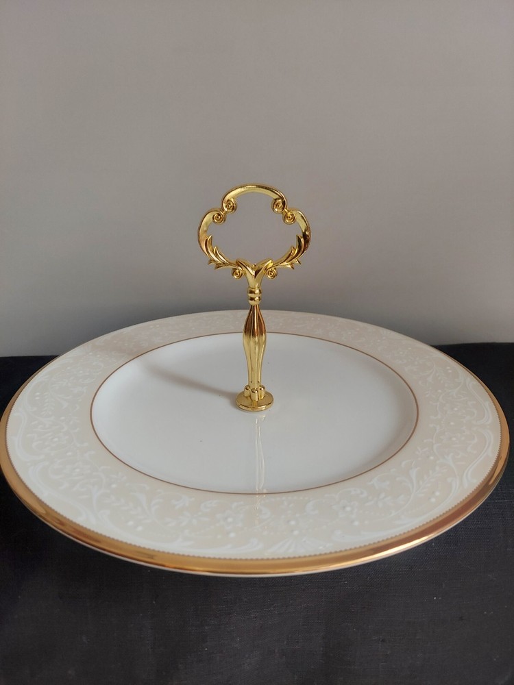 Noritake White Palace Handled Tray