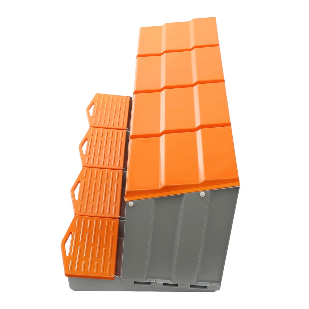 Orange 4-Compartment Chicken Nesting Box - Durable & Easy to Clean