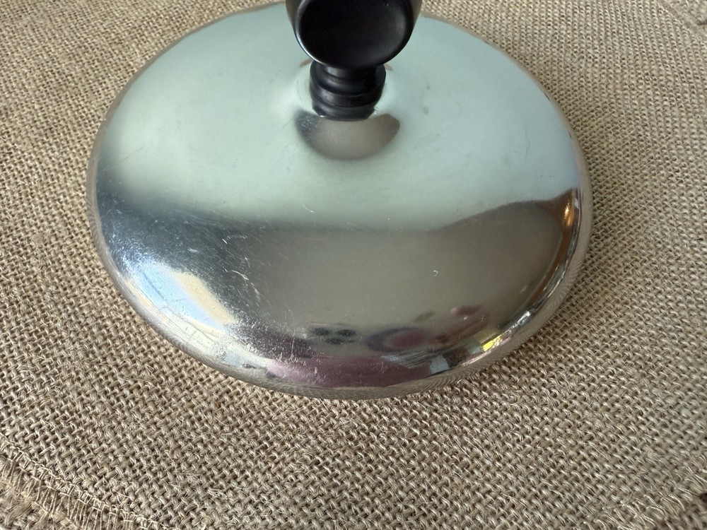 Farberware Stainless Steel Lid Replacement Inside Rim 5", Outer Rim 6.5”-EUC