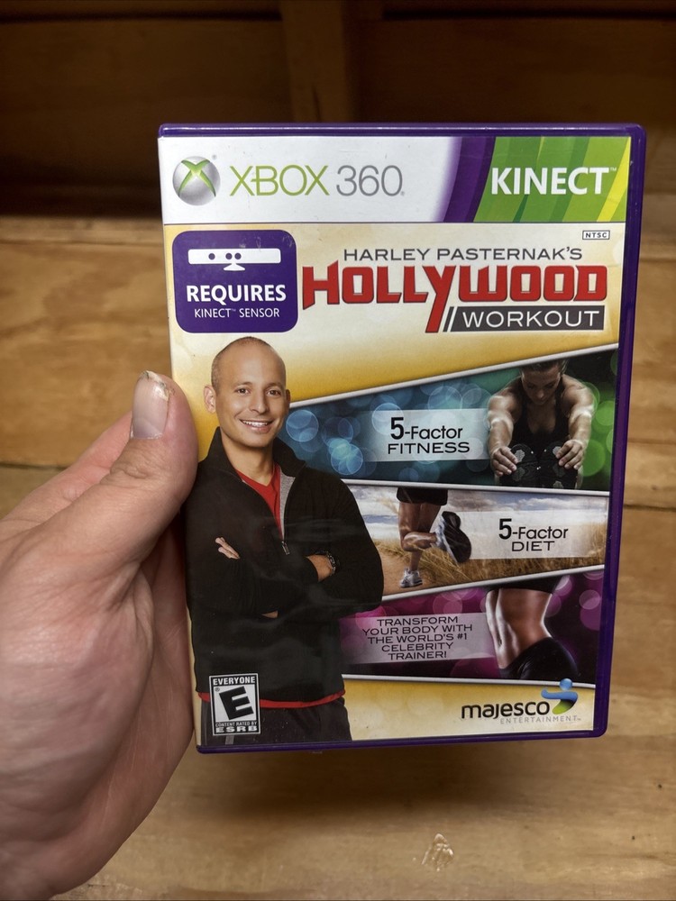 Microsoft 1414 Xbox 360 Kinect Sensor Bar & 10 Games - TESTED NICE DISCS!