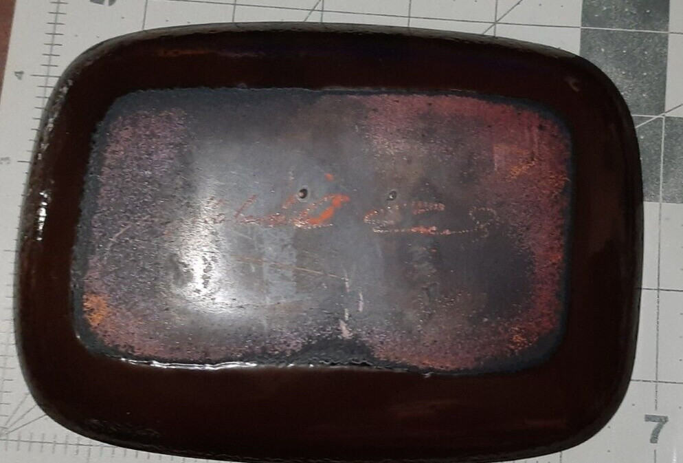 Macintosh Enamel Rectangular with curved edge Dish Ginkgo Bilboa Design