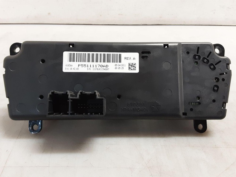 Used A/C Selector Switch fits: 2011 Jeep Wrangler w/automatic temperature contro