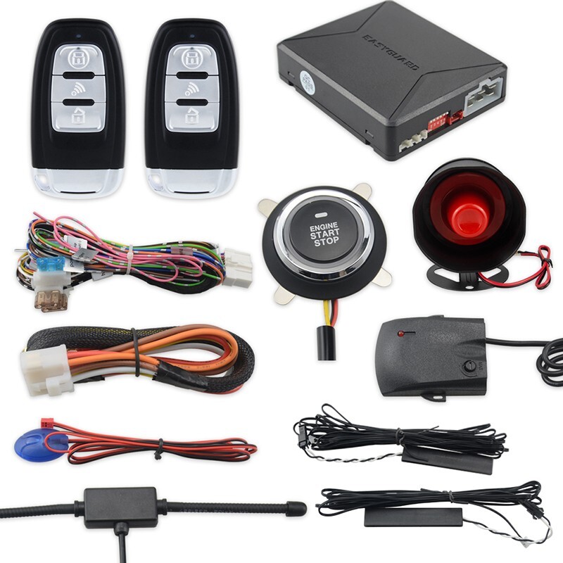 EasyGuard Proximity Lock Unlock Remote Engine Start Ignition Start Siren DC12V