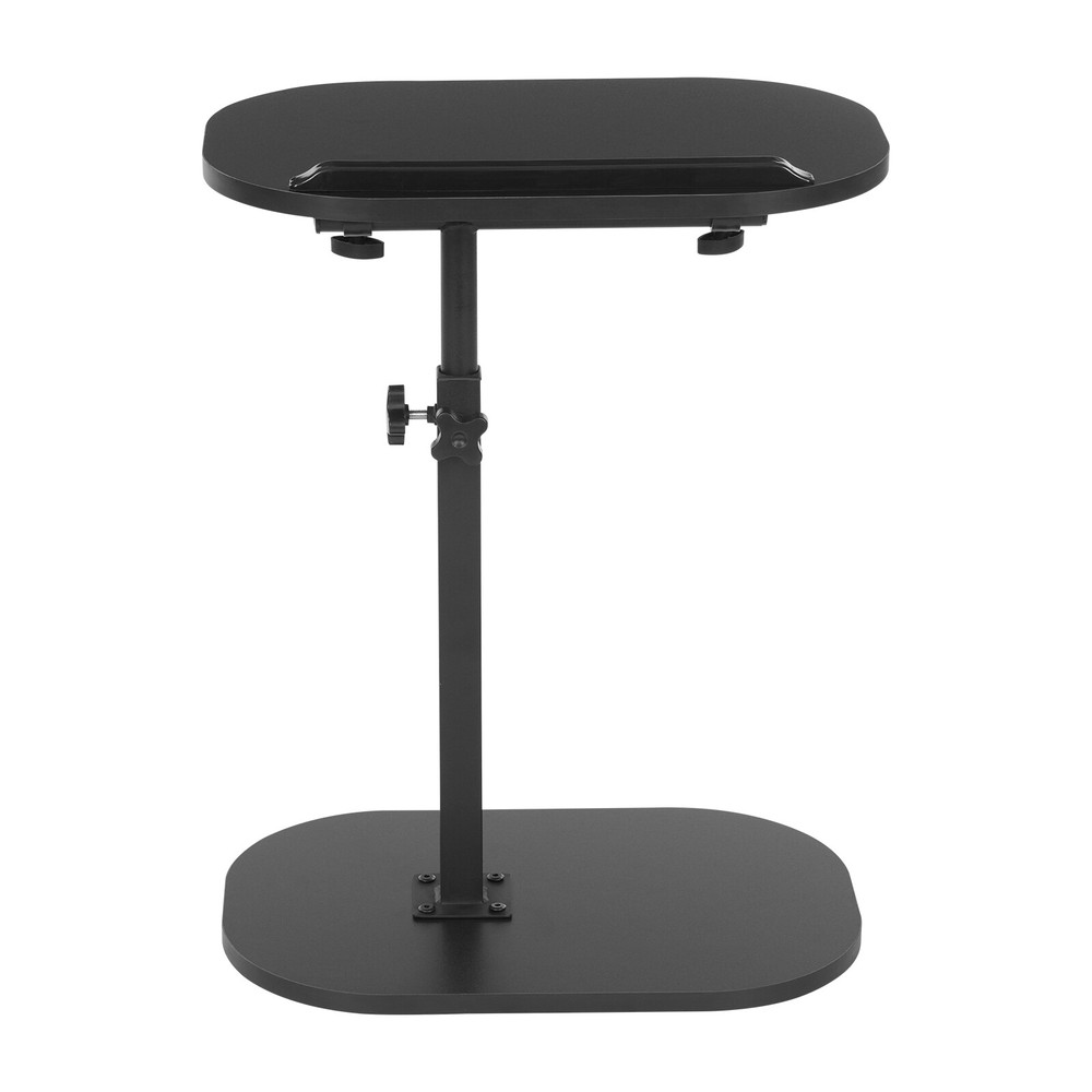 C Shaped End Table, Small Side Table for Couch, Sofa Table for Living Room