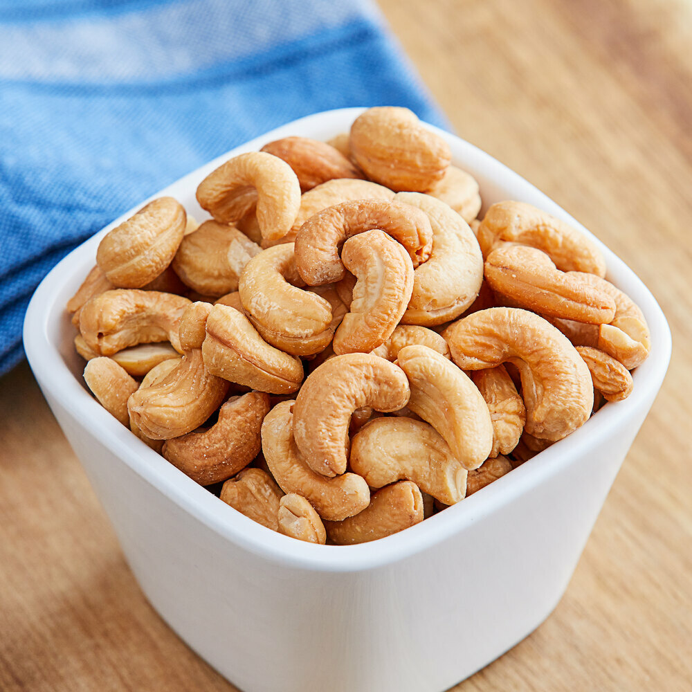 Large Roasted Unsalted Cashews 5 lb.