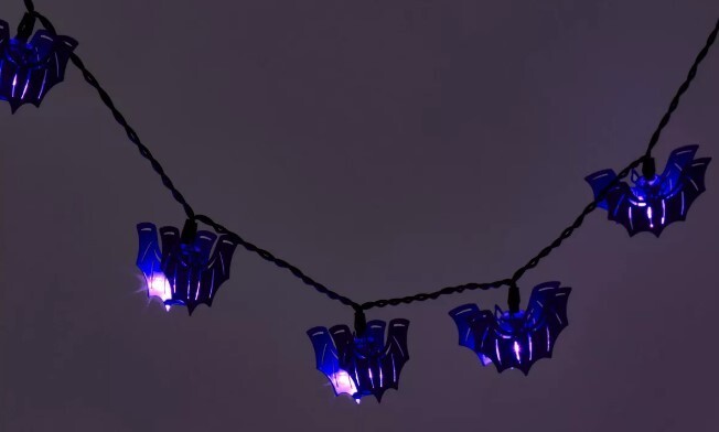 METAL BAT HALLOWEEN LED STRING LIGHT SET 10CT
