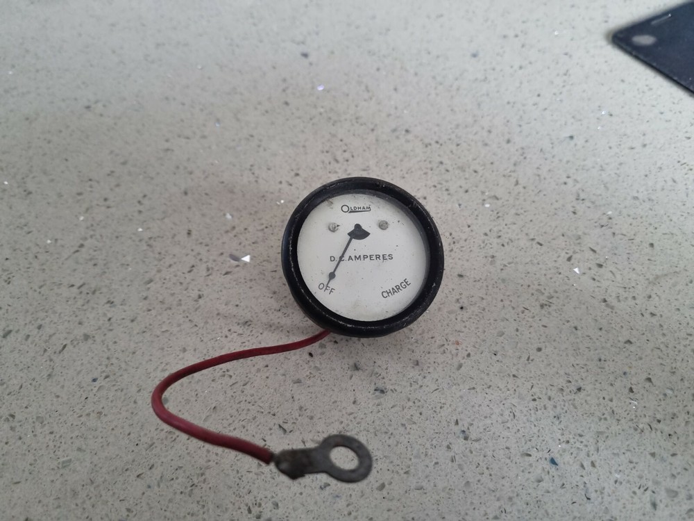 Vintage Oldham Amperes Meter