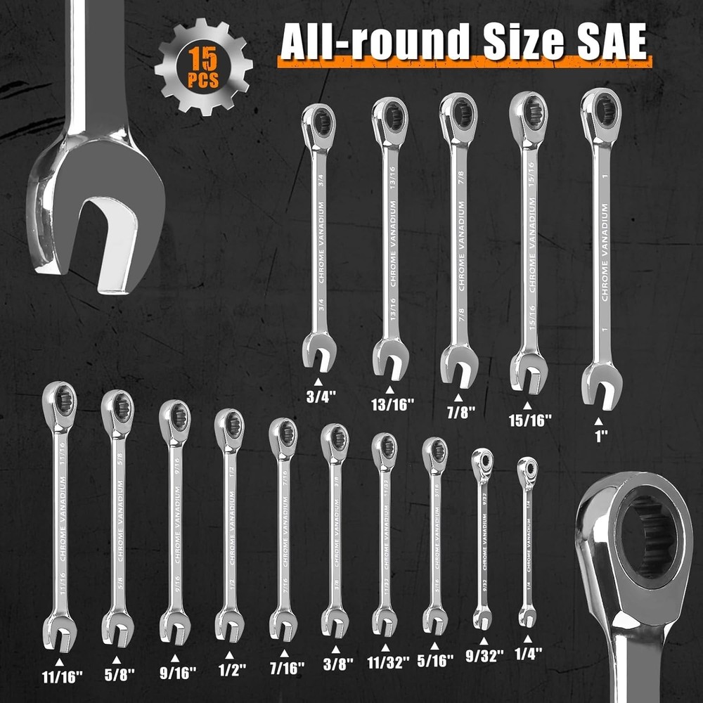 Ratcheting Wrench Set