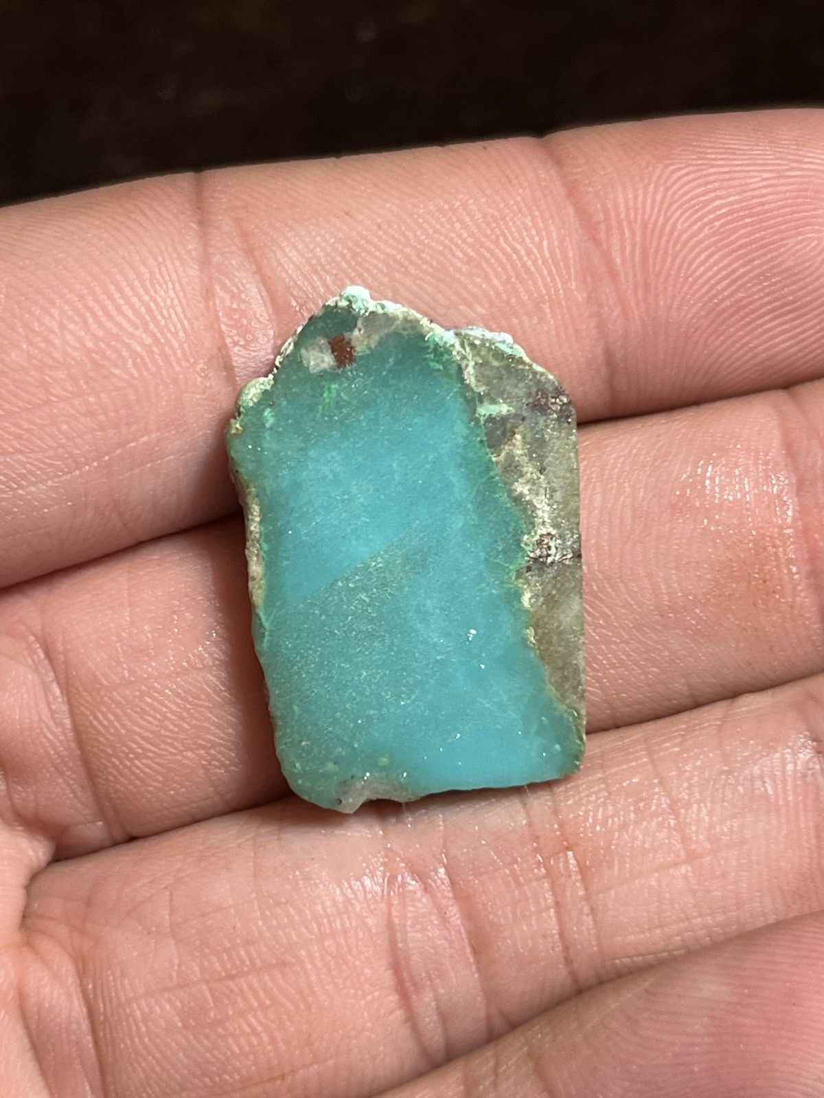 Inspiration Mine Gem Silica Chrysocolla 6.7g Blue Ice Slab Arizona Rare