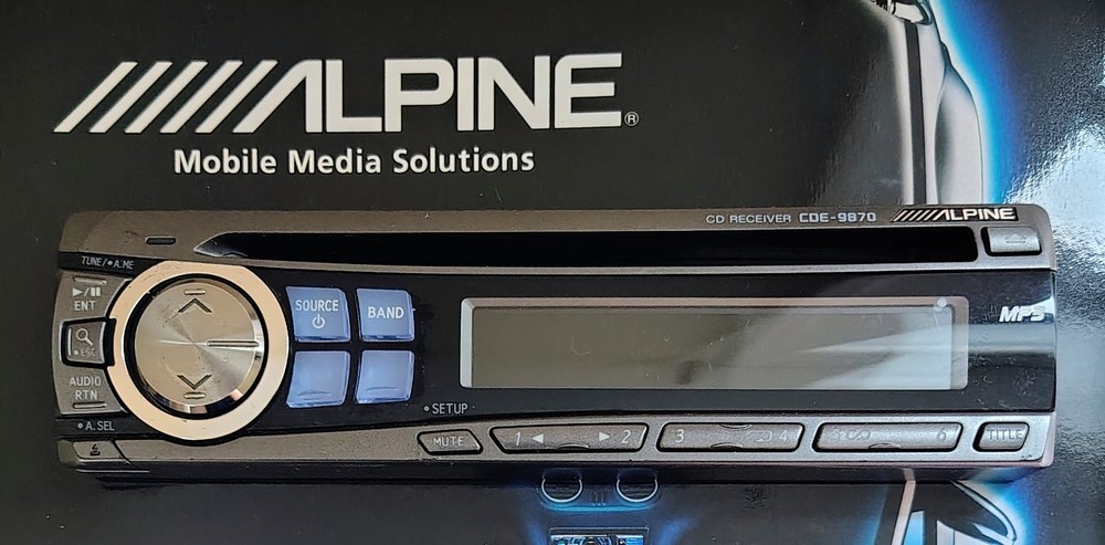 Alpine Audio Faceplate CDE-9870