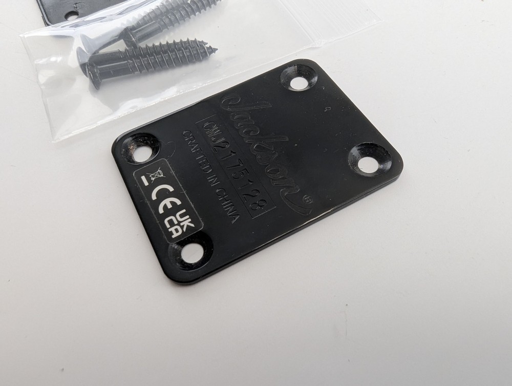 Jackson JS Neck Plate With Screws And Backing Plate Gasket