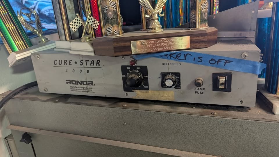 Cure Star 4000 Screen Printing Drier