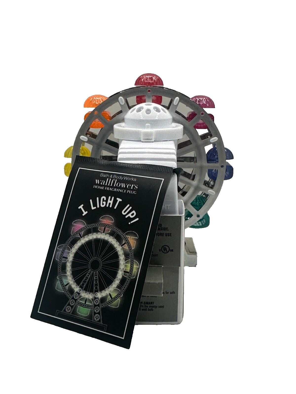 NEW Bath Body Works Wallflowers Fragrance Plug Ferris Wheel Light Rainbow Pride
