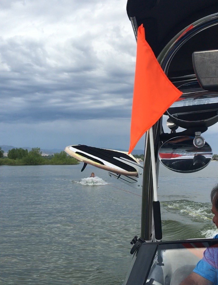 Skier Down Flag Holder- Window Mount Flag Buddy