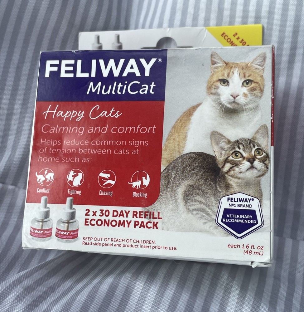 Feliway Multicat Diffuser refill, 48ml - 2 Pack Exp 07/2026