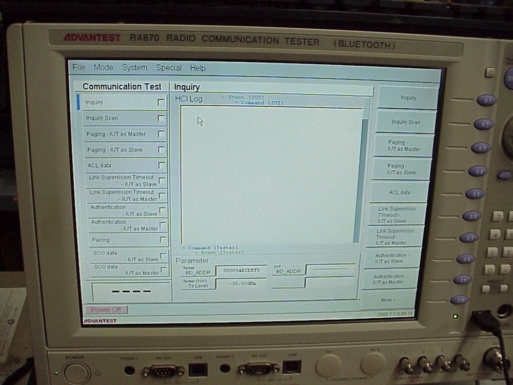 ADVANTEST R4870 BLUETOOTH TESTER -WORKING -TESTED