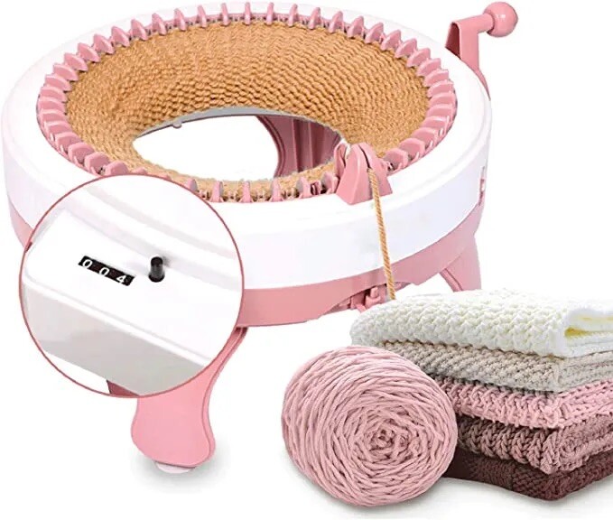 Sentro Knitting Machine 48 Needles Round Loom Knitting Board Rotating Double