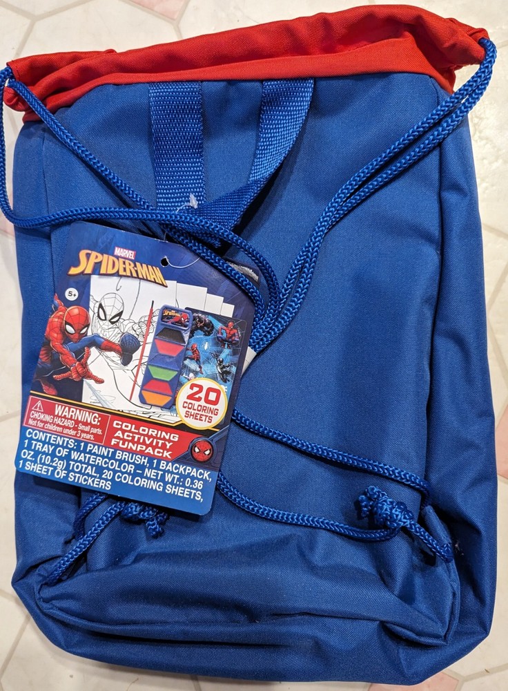 Marvel Spiderman Coloring Activity Raised Panel Coloring Activity Funpack NEW