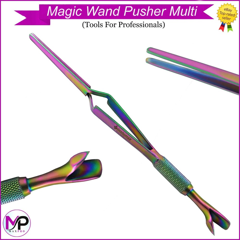 Acrylic Nail Pincher & Magic Wand Pusher Set – Multi-Tool for Nail Extensions