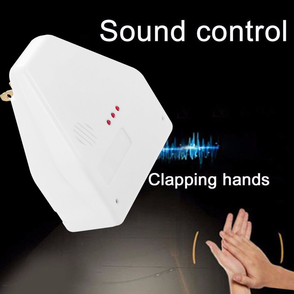 Clapper Sound Activated Clap On/Off Light Switch Wall Socket Outlet Adapter