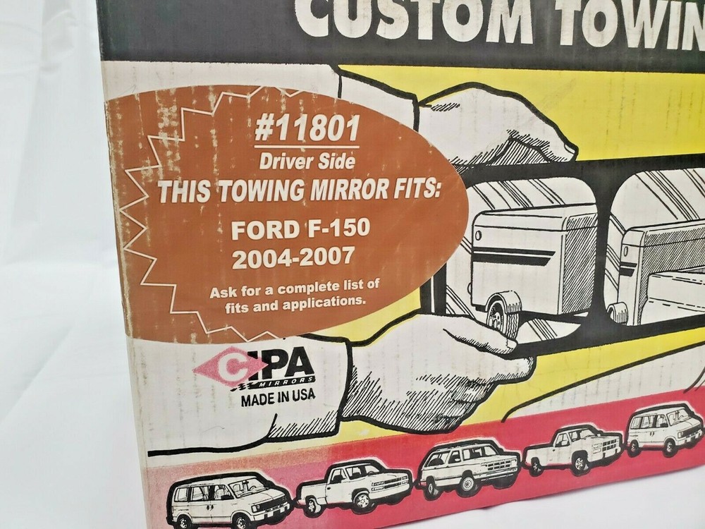 CIPA 11801 Custom Towing Mirror - Ford, Driver Side