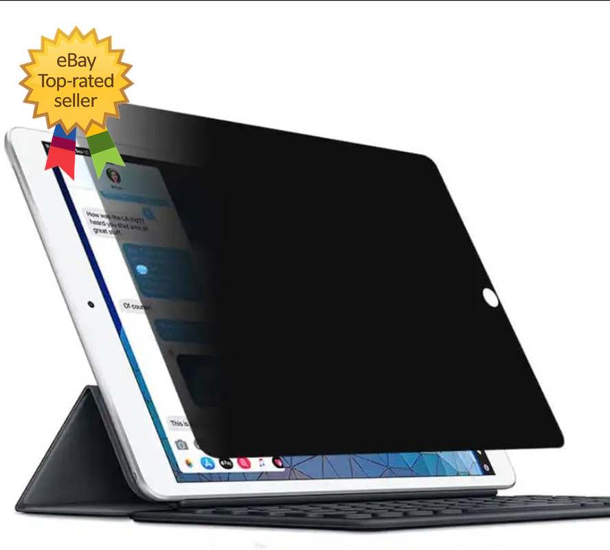 Privacy Screen Protector for Ipad 9Th 8Th 7Th Generation  Tempered Glass