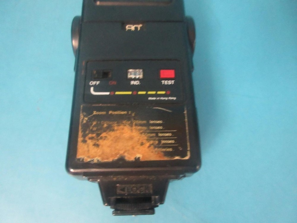 FOCAL M500T-ZOOM TRANSISTOR ELECTRONIC FLASH UNIT W/ DIFFUSER TESTED 20-01-36