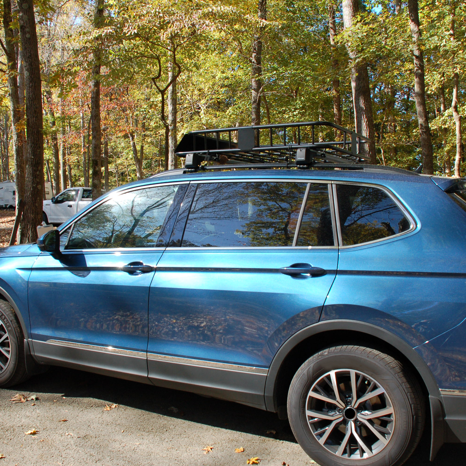 500LBS 64" Universal Roof Rack Steel Luggage Cargo Carrier Top Basket SUV Truck