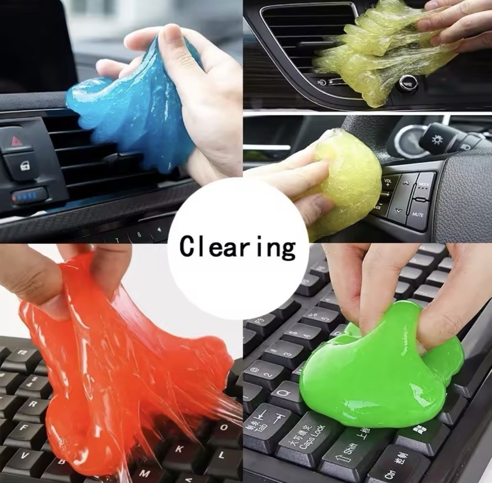 Cleaning Gel for Keyboard, Car Interior & Air Vent  Multi-Color