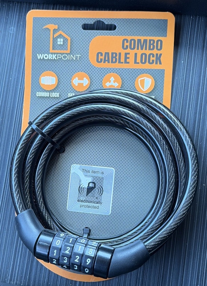 Workpoint Combo Cable Lock New In Package