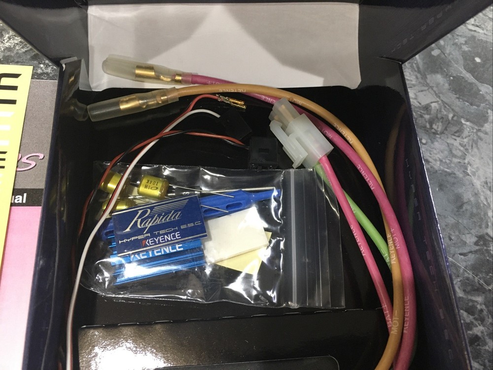 NEW KEYENCE Rapida Hyper Tech ESC Brushed Motor RC 1/10th Scale *Blue Case*