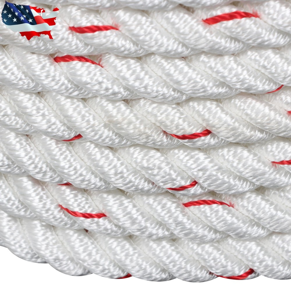 Pulling Rigging Line 5/8" × 120' Double Braid Nylon Polyester Arborist Bull Rope
