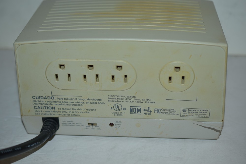 APC Line-R 600 Automatic Voltage Regulator