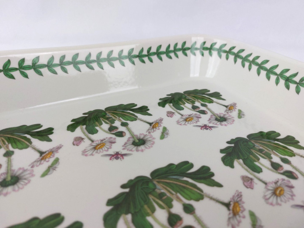 Portmeirion Botanic Garden Ceramic Lasagna Rectangular Baking Dish, Daisy 12 In