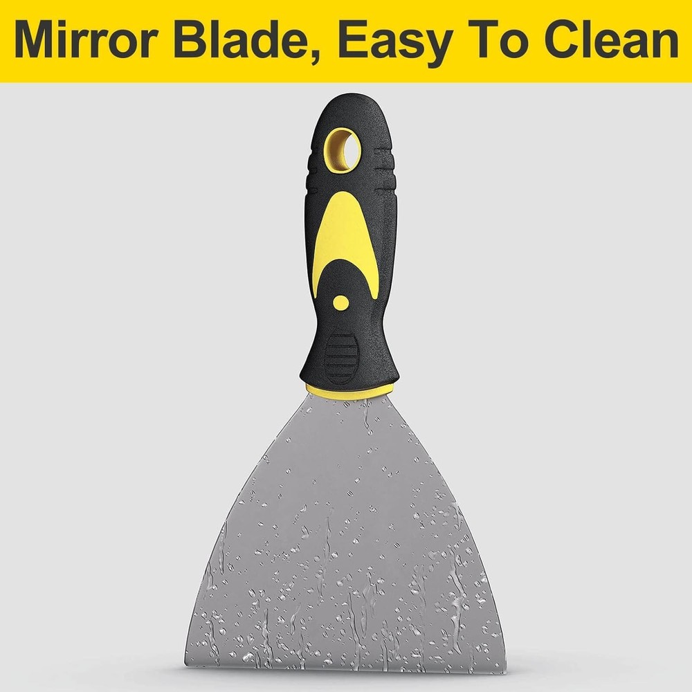 Multi-Sized Rust-Resistant 5Pcs Putty Knife Set for All Your Home Improvements
