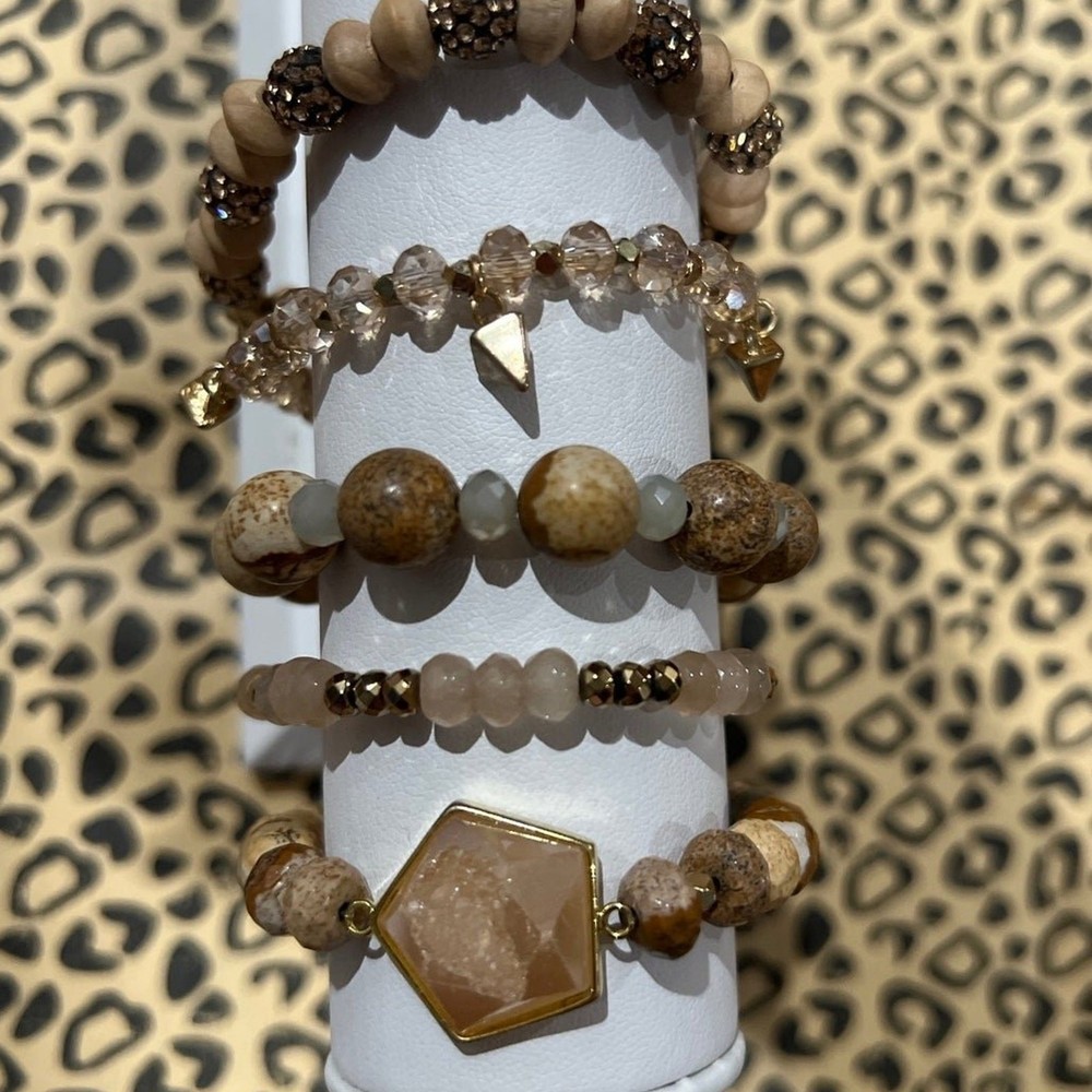 Custom Erimish Druzy Bracelet Stack