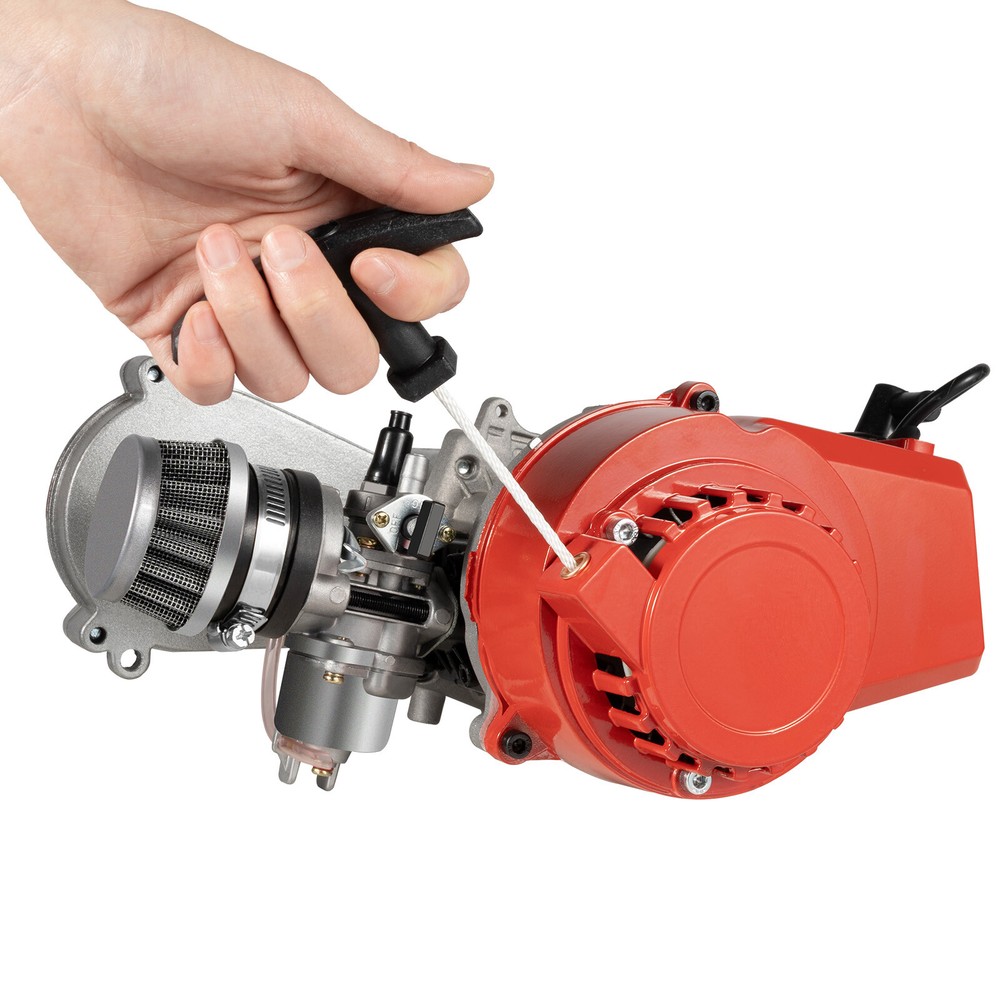 Complete Mini Engine Motor Kit, For 49cc 2stroke Mini Dirt Bike Atv, Pull Start