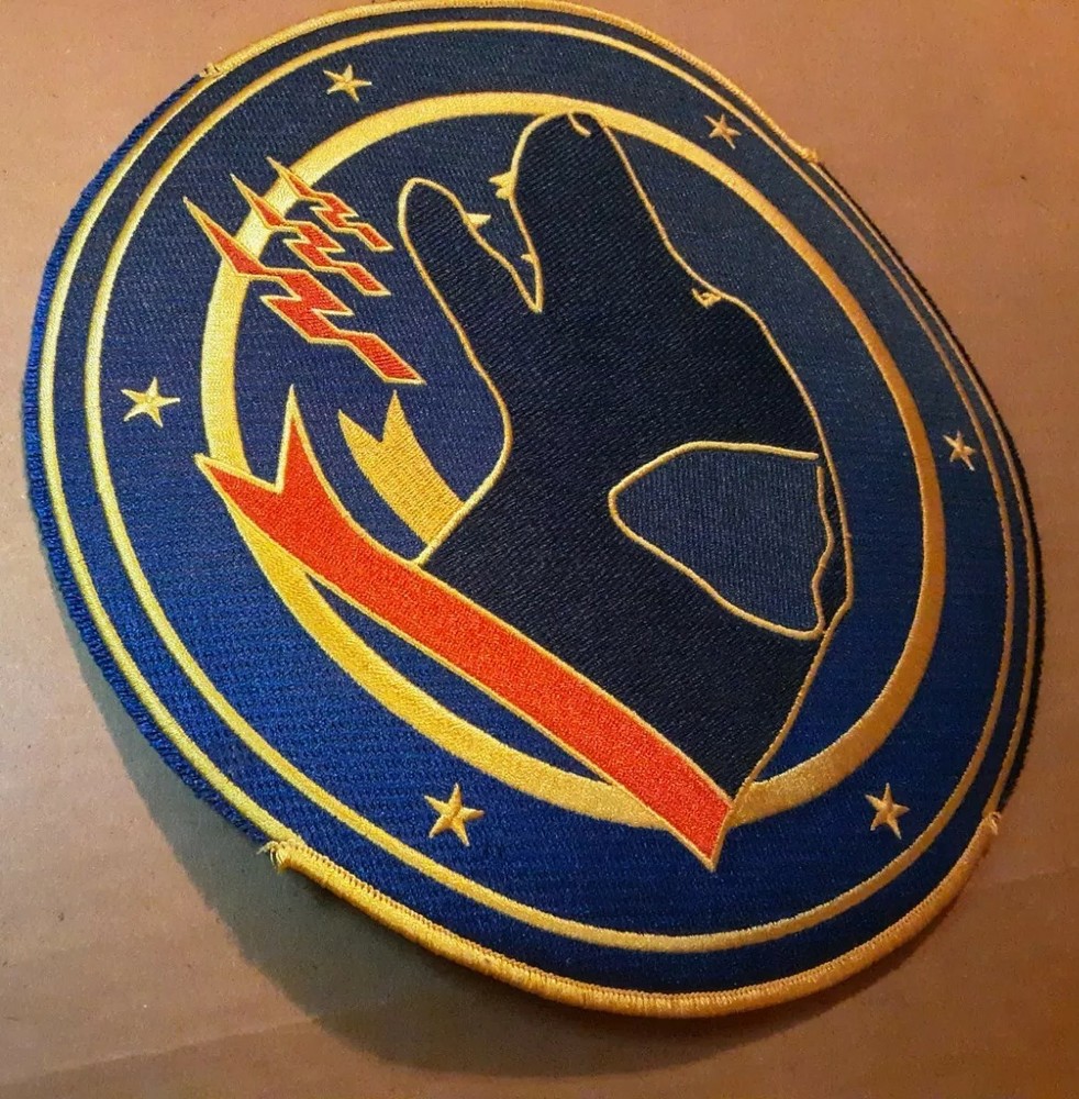 Tactical Fighter Squadron Wardog 9" Patch Without Add Ons READ
