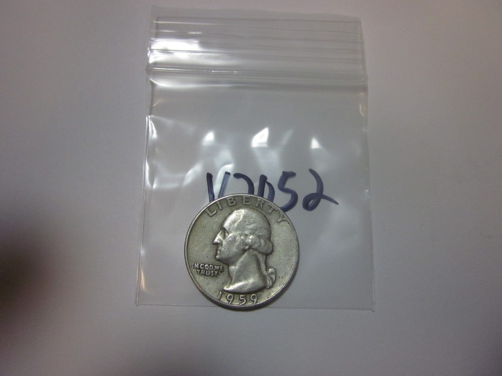 1959 D Washington Silver Quarter 90% Silver