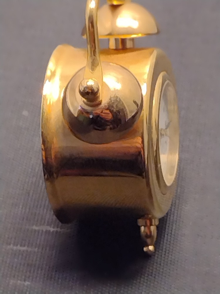Jaco Clock Old Style Bell Miniature Collectible Desktop