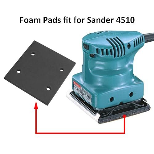 6-Pack Self Adhesive Foam Sander Pad Back Mat for Sander 4510