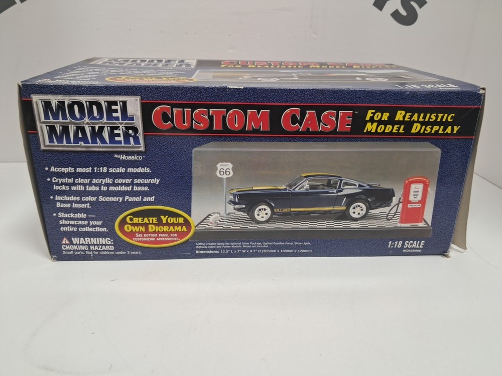 Model Maker Custom Case 1/18 scale Acrylic Model Display
