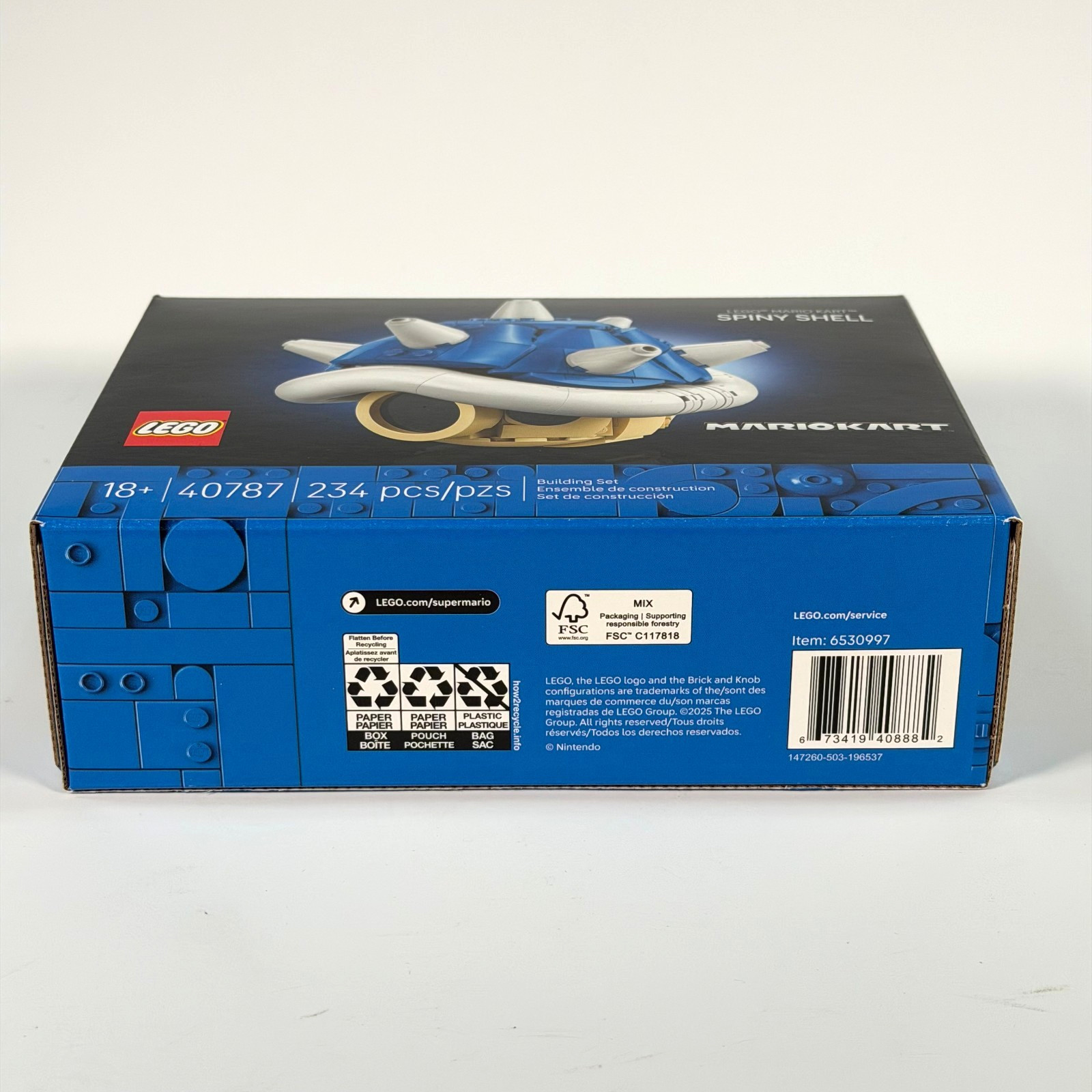 LEGO Super Mario Kart Spiny Blue Shell (40787) 234 pcs - BRAND NEW