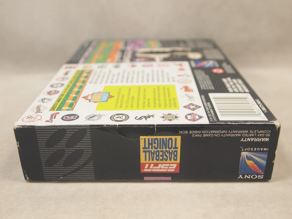 ESPN Baseball Tonight (Super Nintendo | SNES) Authentic BOX ONLY