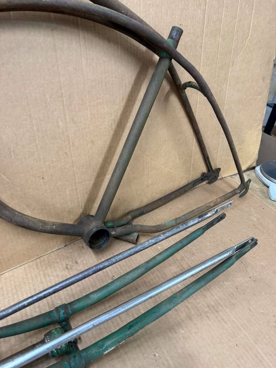 Schwinn 1949 Whizzer 26" Bicycle Frame & Springer Fork Needs Restored