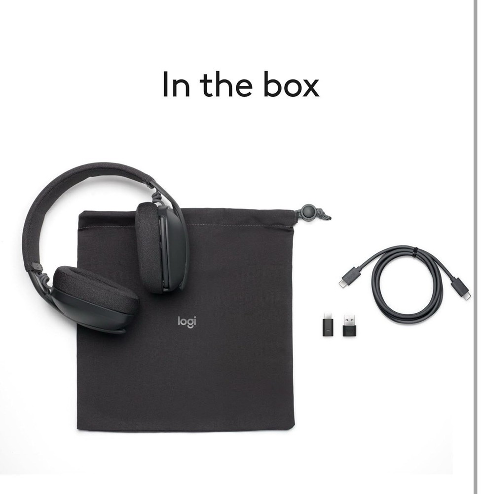 Logitech Zone Vibe Wireless Bluetooth Headphones Graphite
