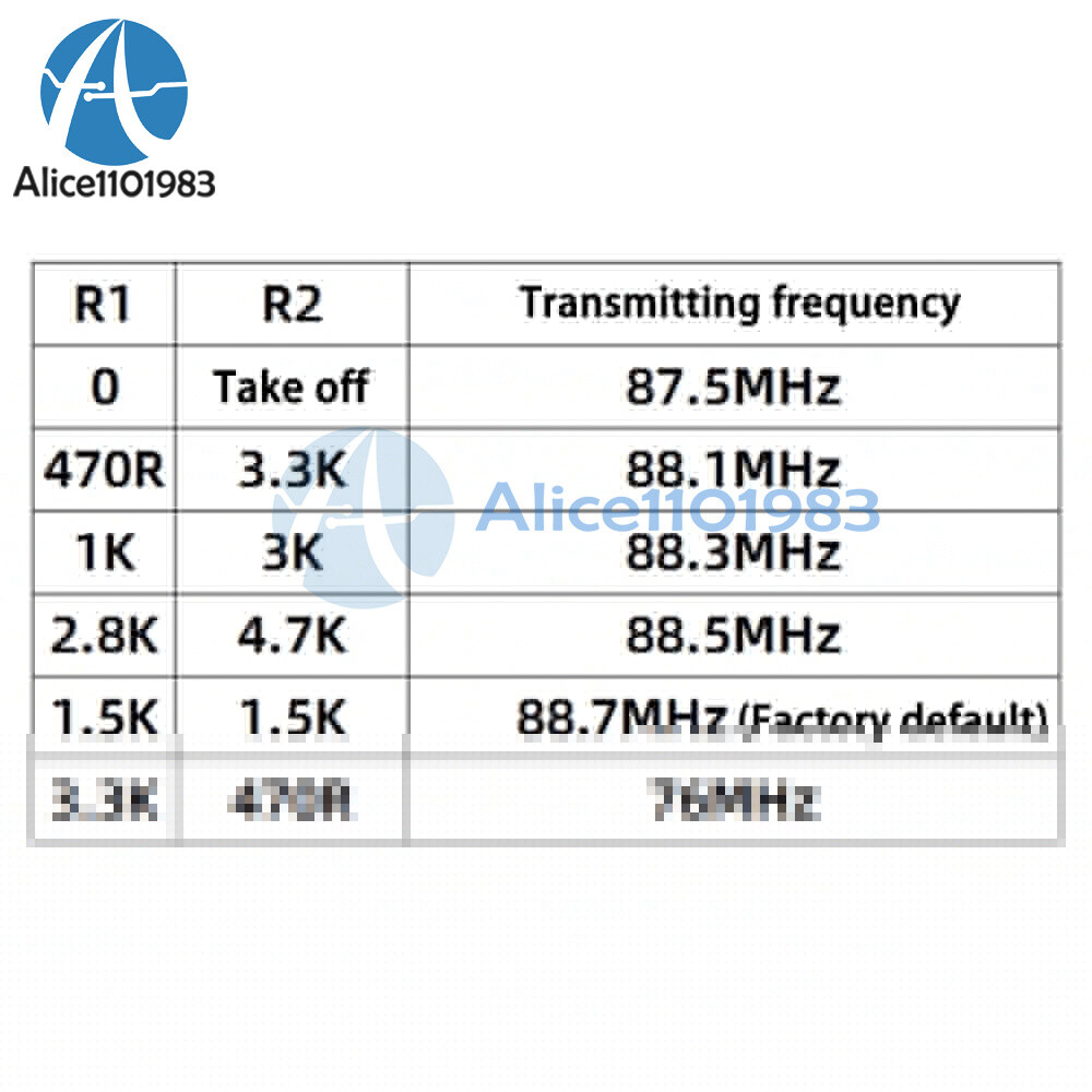 Wireless Microphone MIC FM 10dBm transmitter module support Dual-channel Stereo