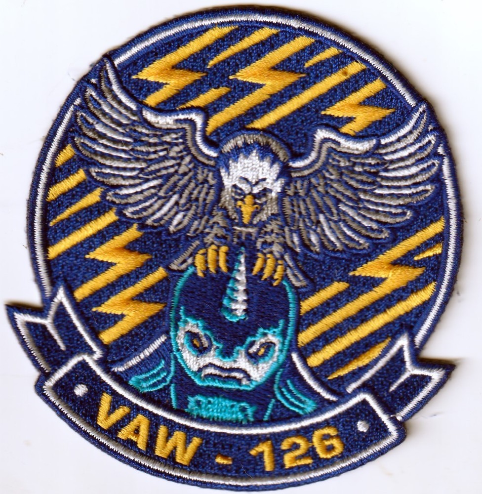 USN US Navy  VAW-126 'Seahawks'  Airborne Command & Control Squadron 126 patch