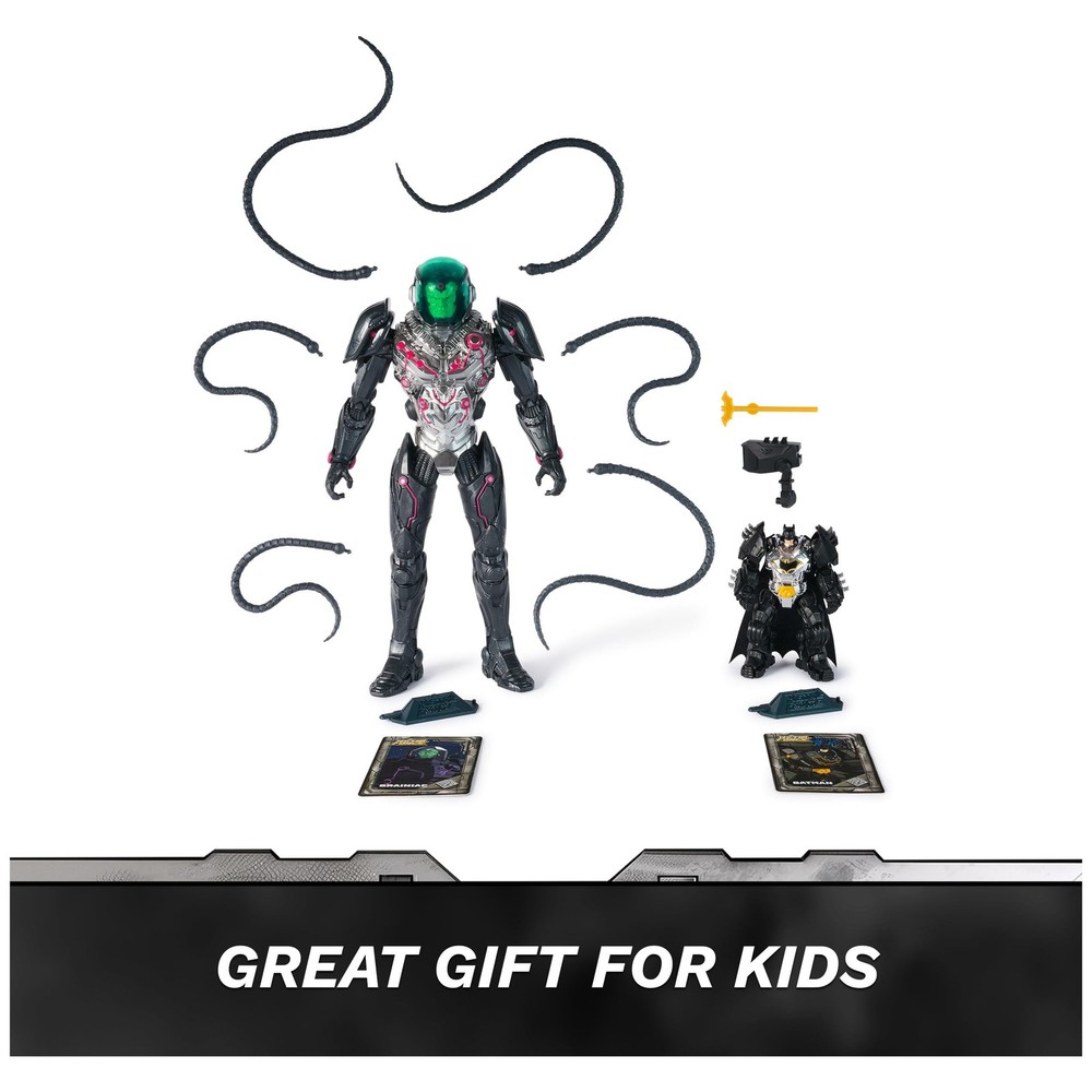 DC Comics, Metal Force Brainiac vs. Batman Action Figure One Size, Multicolor